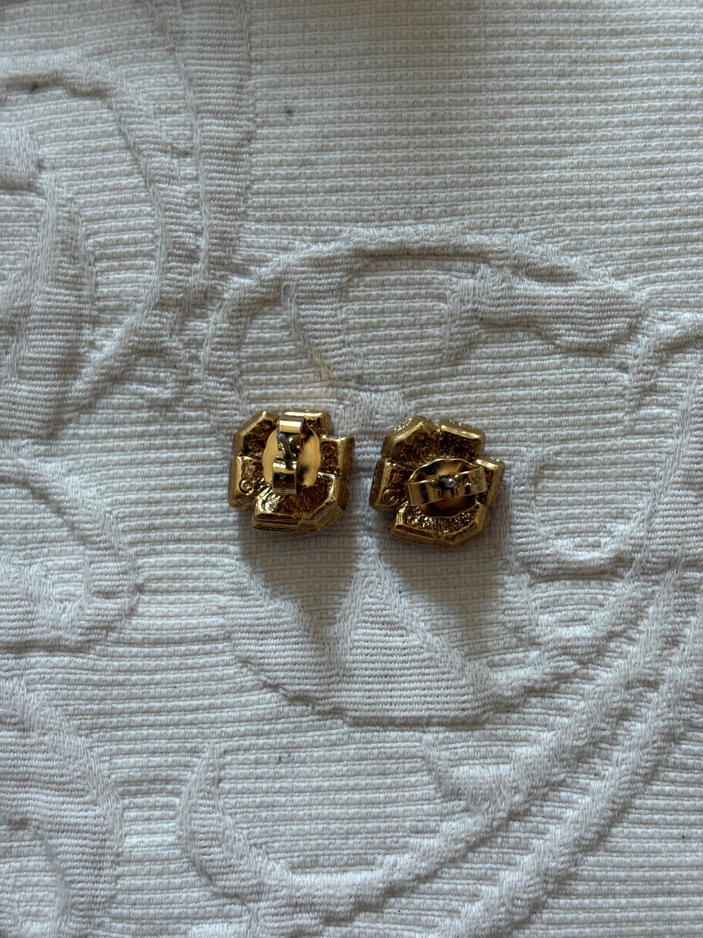 Avon "Flower Facets" Earrings, 1992