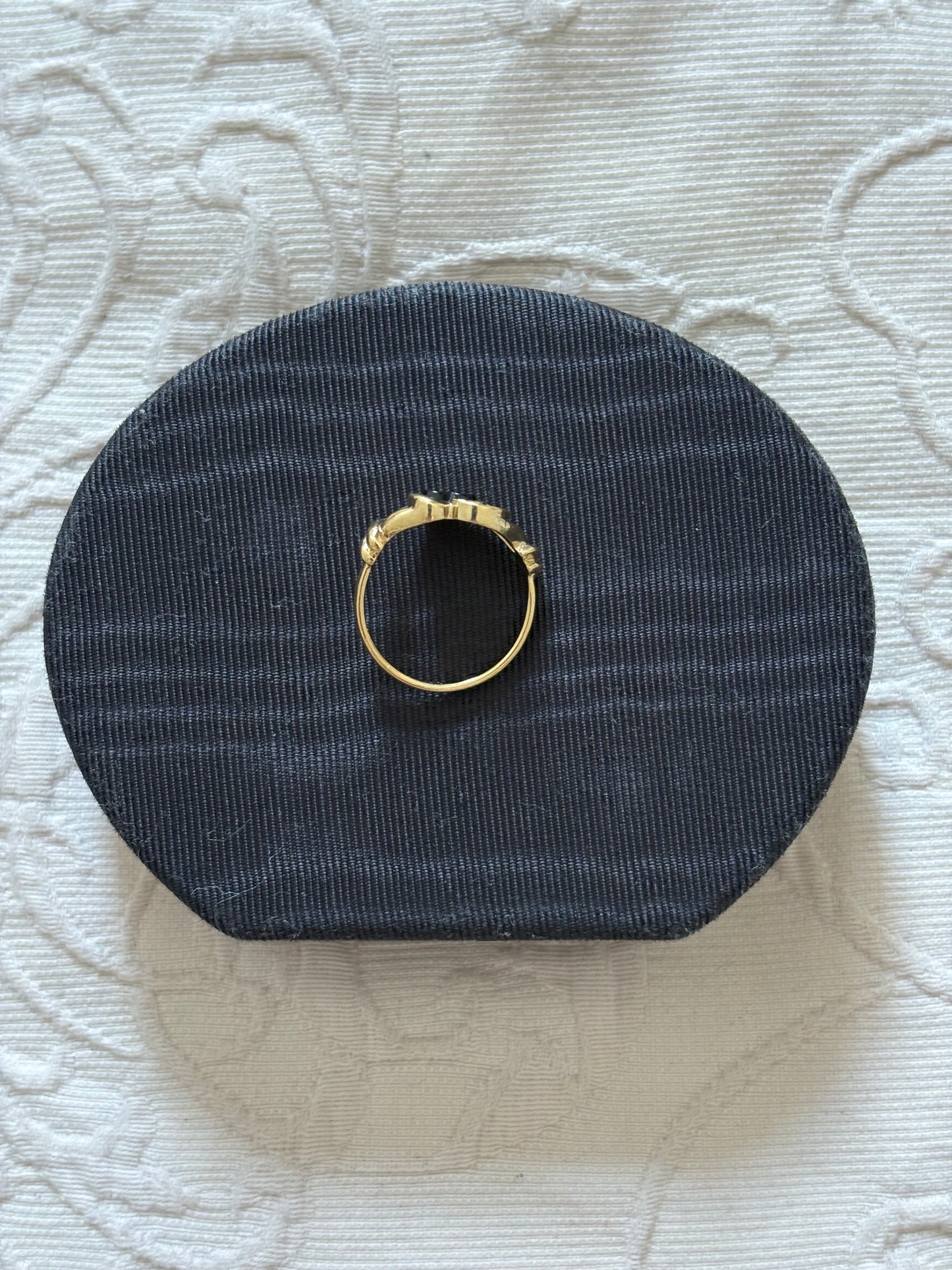 Avon "Genuine Onyx Heart" ring, 1993