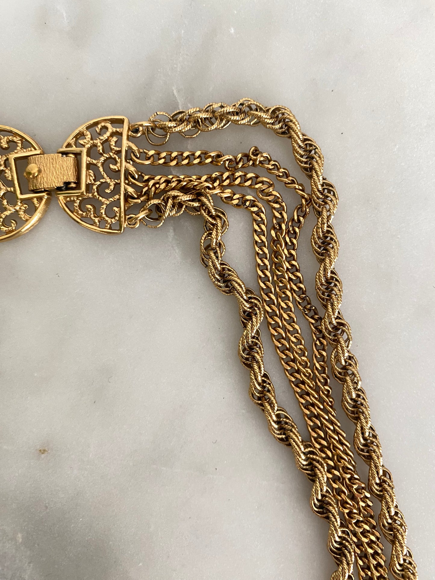 Multi-strand necklace by Monet, 1960s/70s