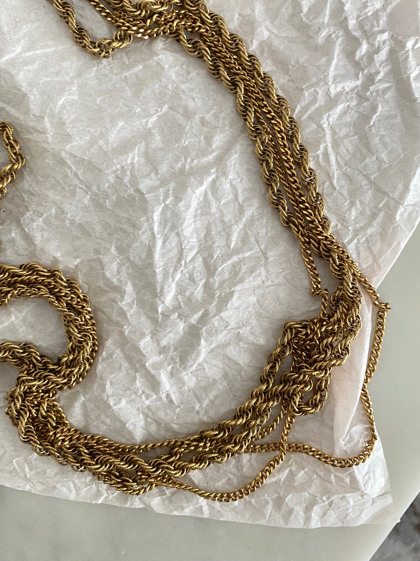 Multi-strand necklace by Monet, 1960s/70s