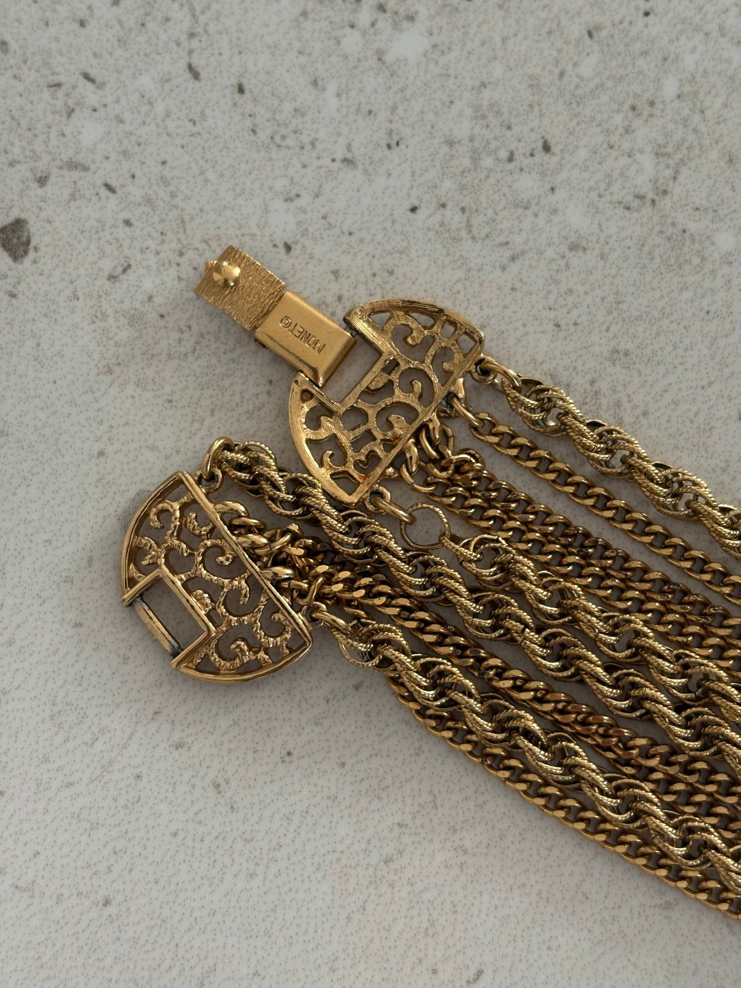Multi-strand necklace by Monet, 1960s/70s