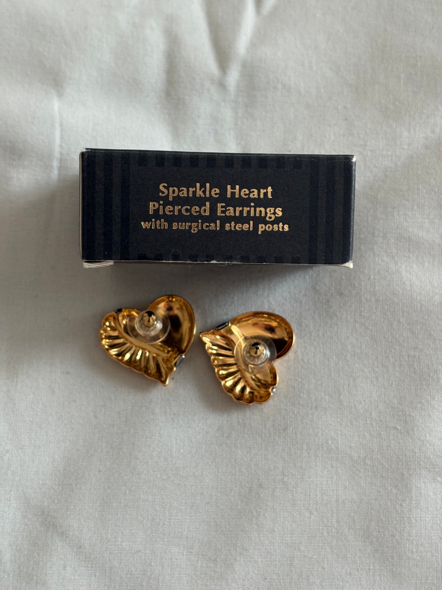 "Sparkle Heart" Earrings, 1994