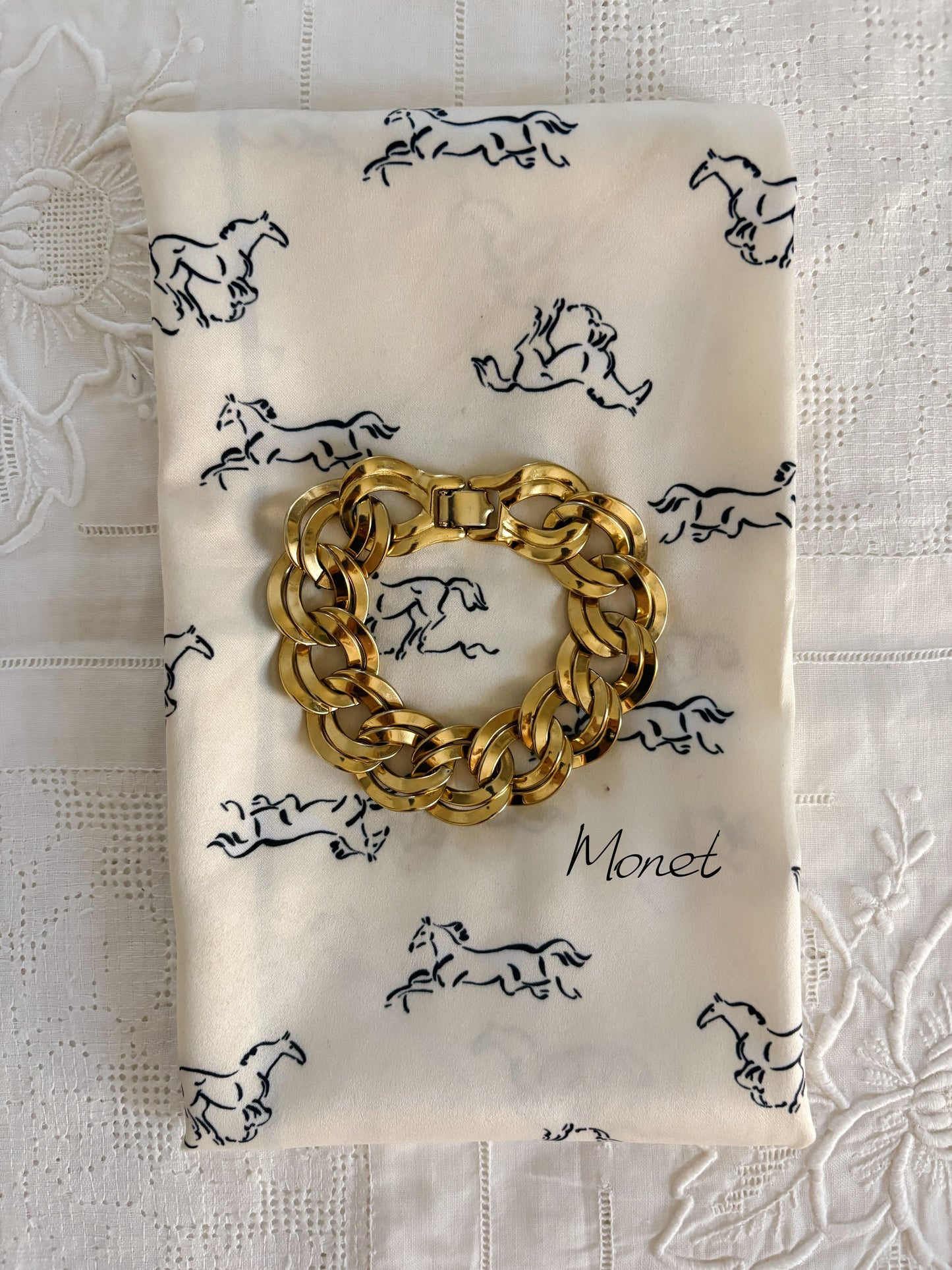Bransoletka Monet w stylu ogniw łańcucha