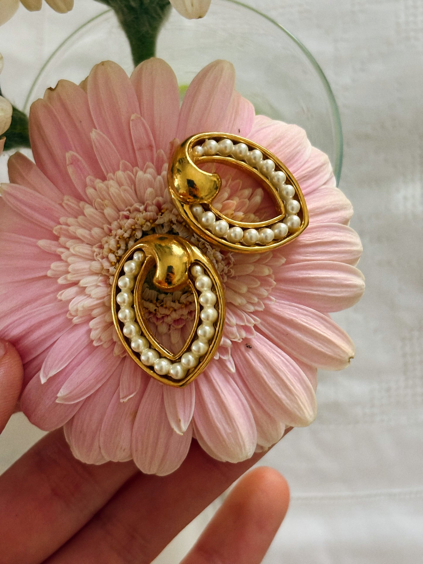 Kolczyki Avon z perełkami „Classic Style” 1991 rok