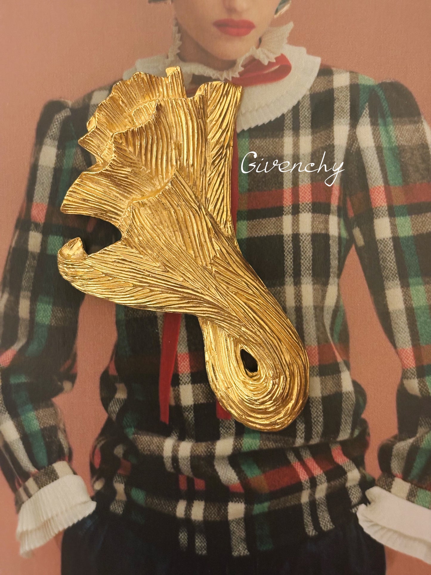 Broszka Givenchy liśc Ginkgo❤️