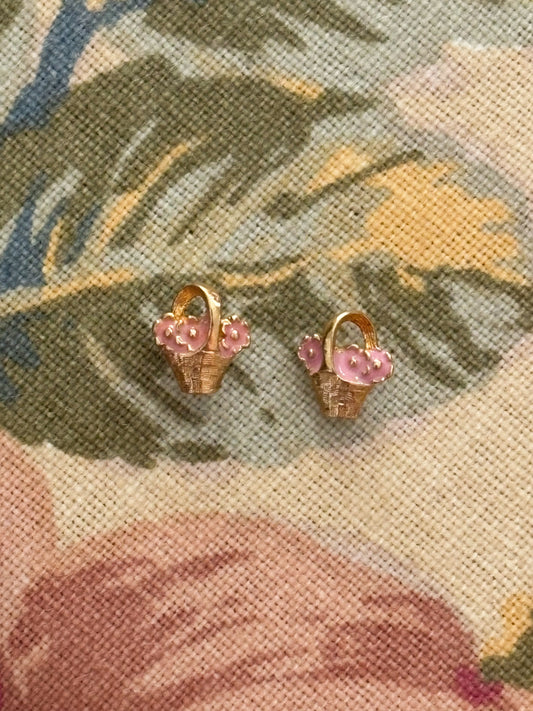 Kolczyki Avon „Pretty Posies” z 1980 roku