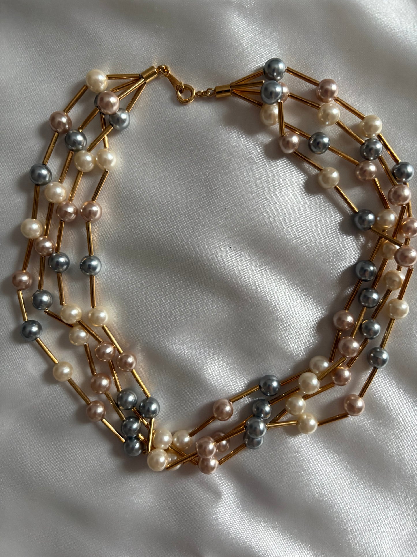 Pozłacany naszyjnik Avon „Cashmere Necklace”, 1987 rok