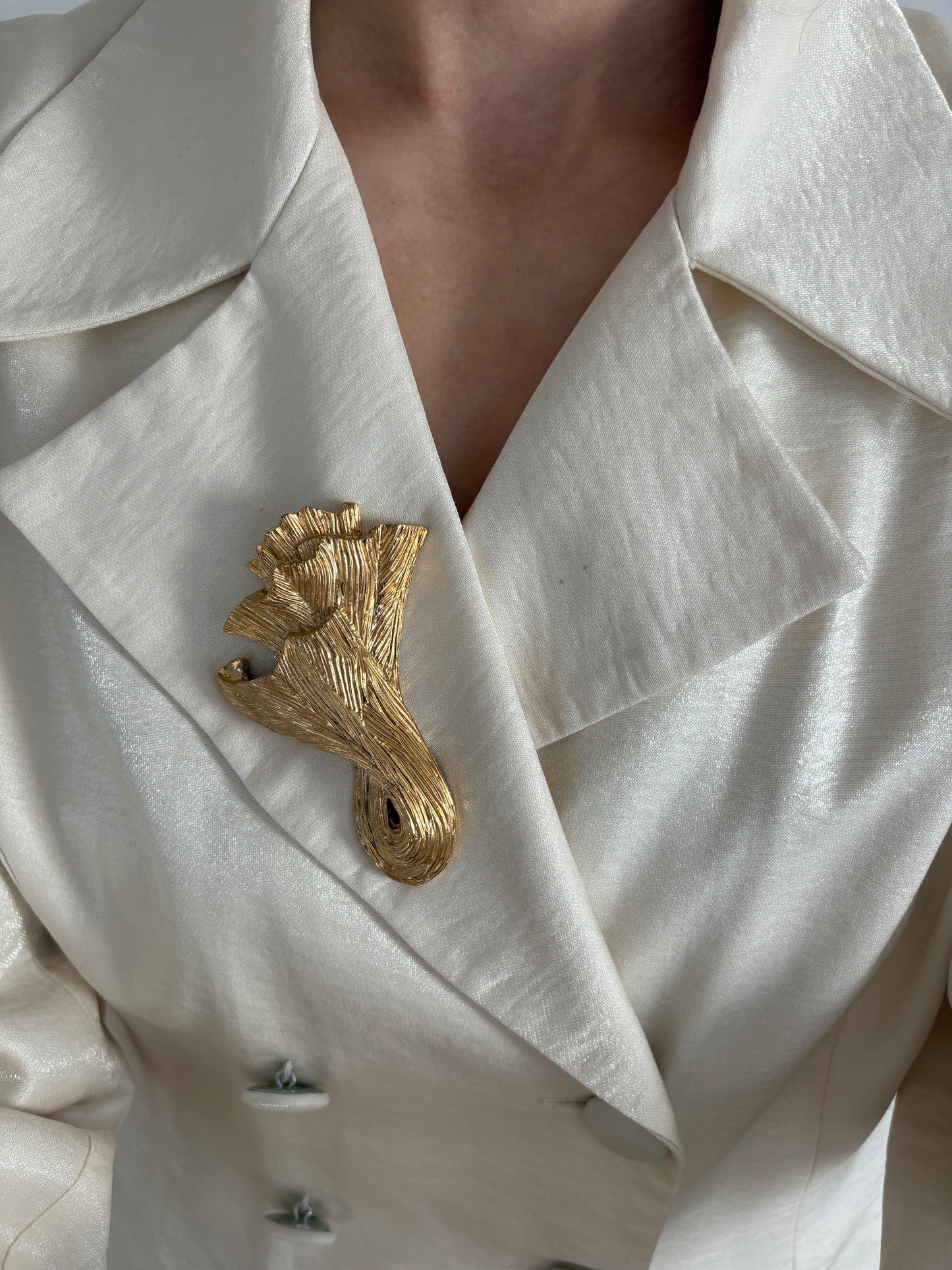 Broszka Givenchy liśc Ginkgo❤️