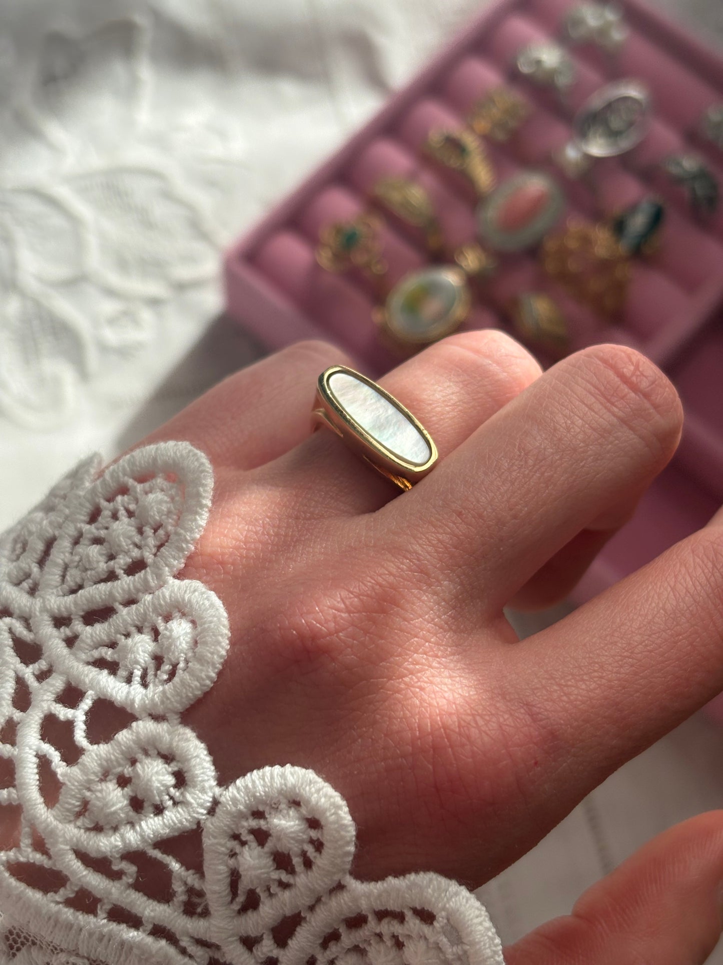 Avon "Mother-of-Pearl" ring, 1978