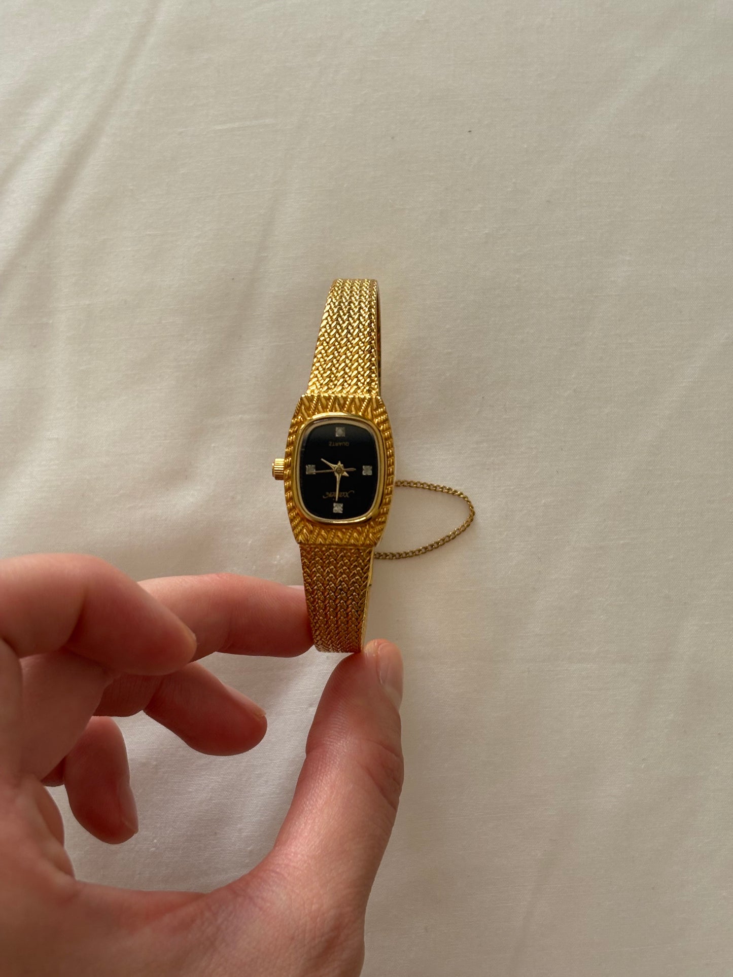 Zegarek pozłacany vintage marki Xavier