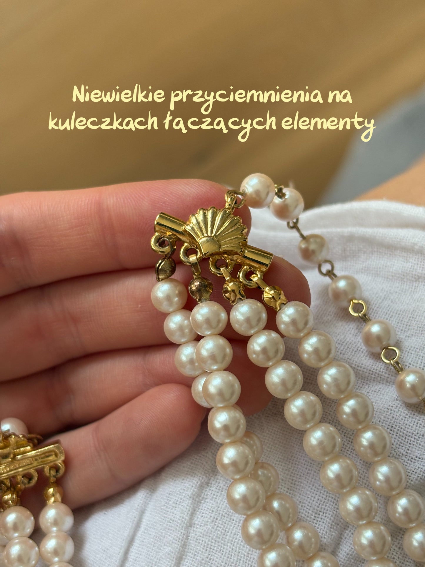 Naszyjnik z imitacją pereł marki Richelieu