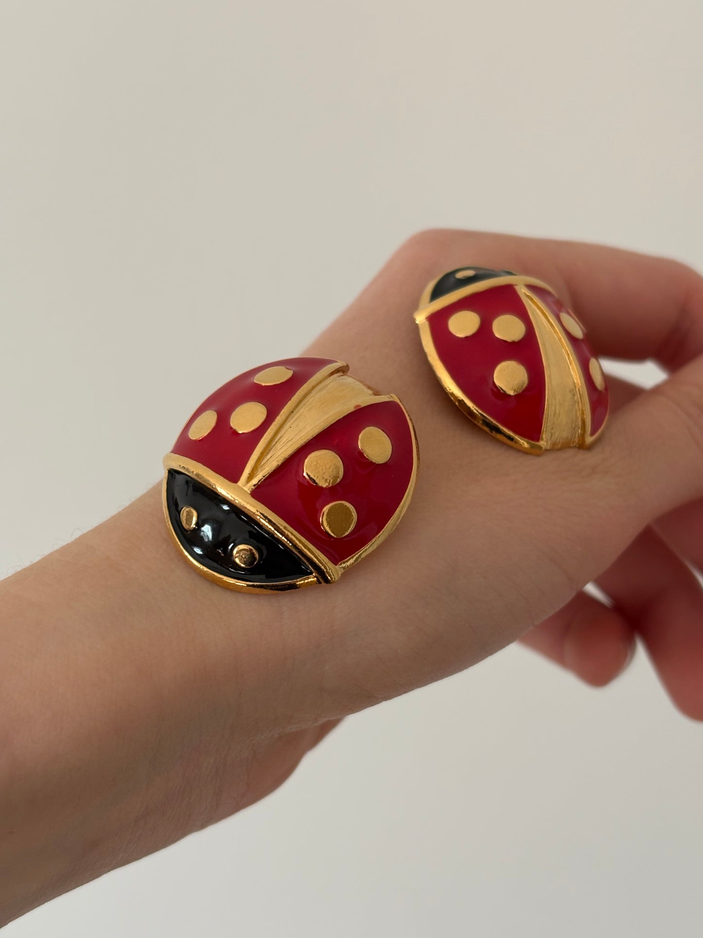 Large Avon "Lucky Ladybug" clips, 1992