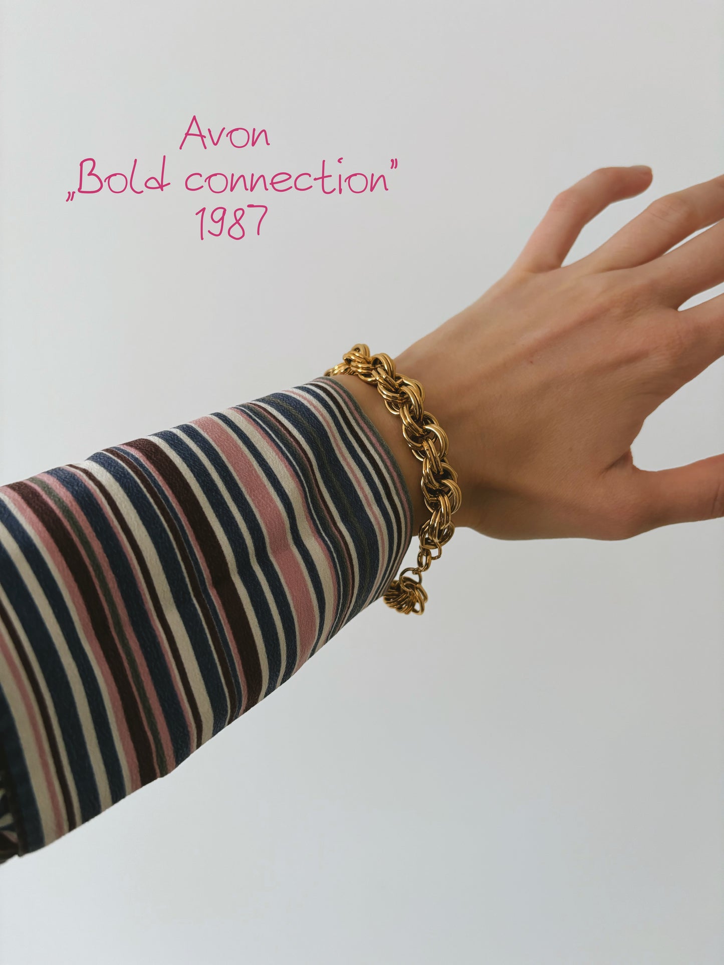 Avon "Bold Connection" bracelet, 1987