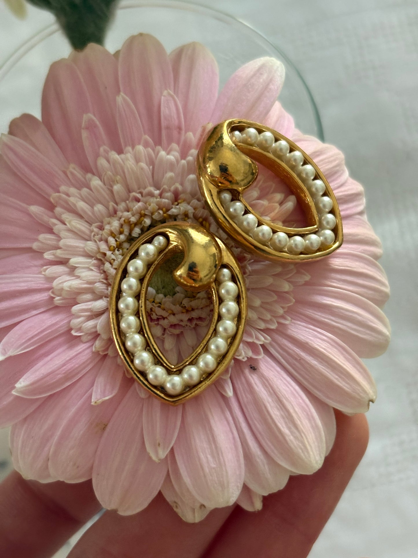 Kolczyki Avon z perełkami „Classic Style” 1991 rok