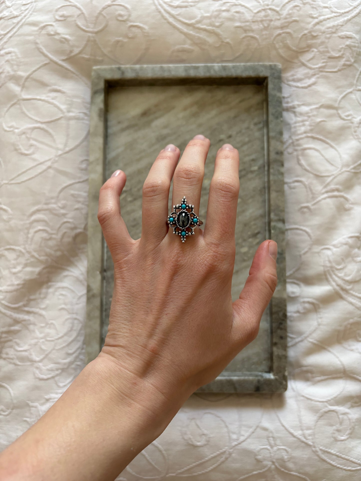 Avon “Mirabella” ring, 1974