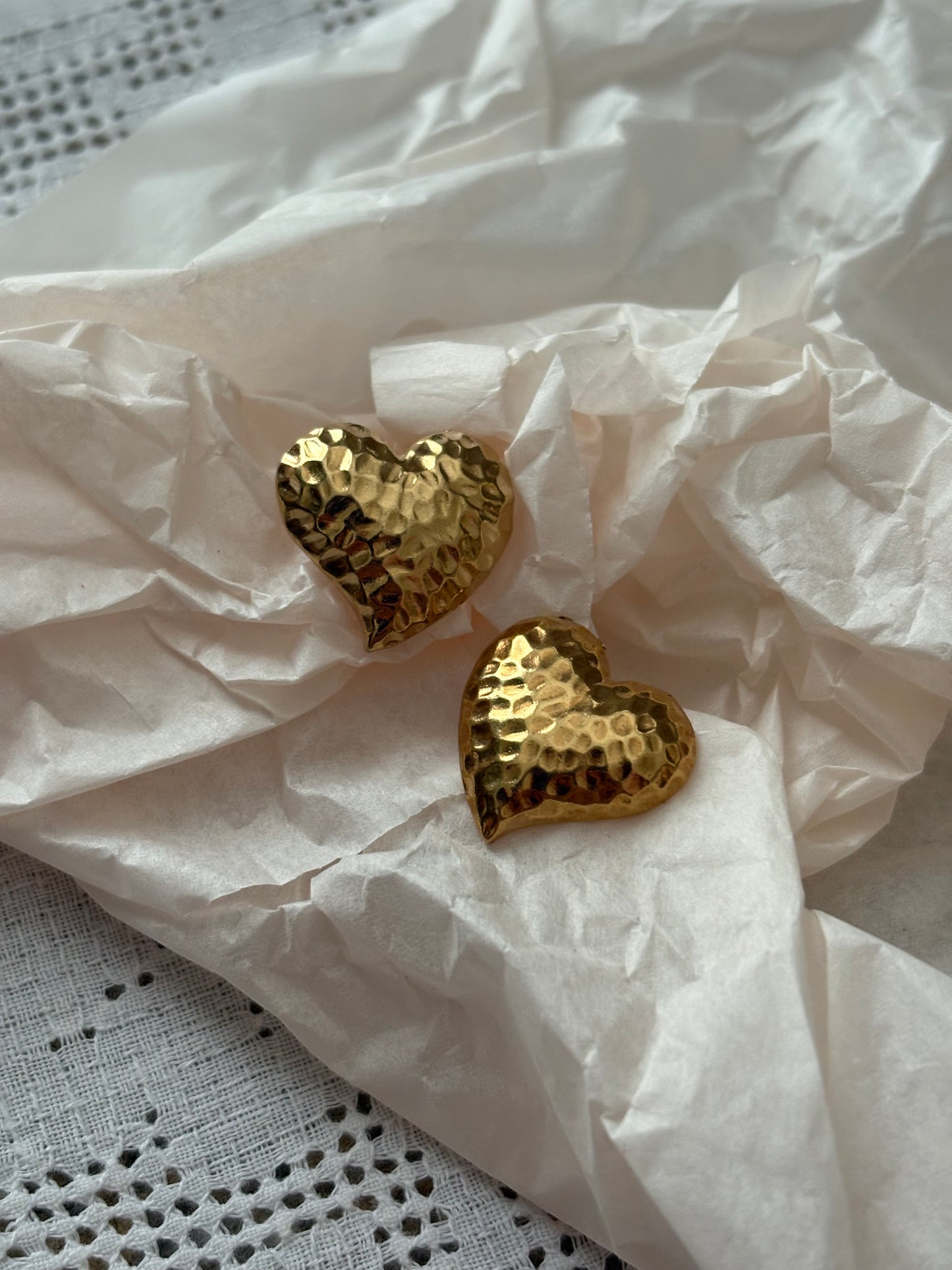 Kolczyki Avon «Precious hearts» (nie są sygnowane) 1987 r.❤️❤️❤️