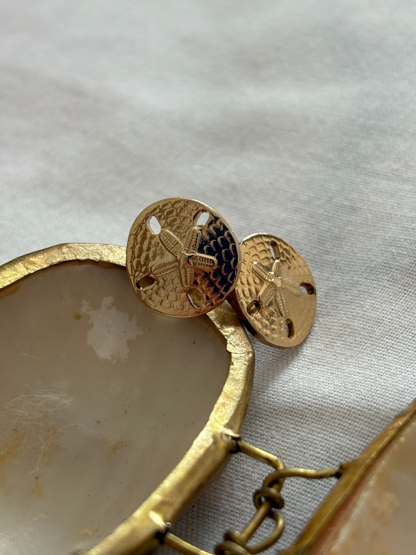 Kolczyki Avon „SAND DOLLAR”,1983 rok