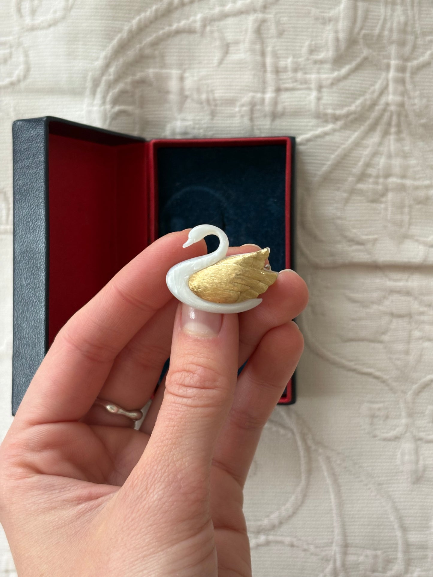 Avon "Graceful Swan" Brooch, 1985