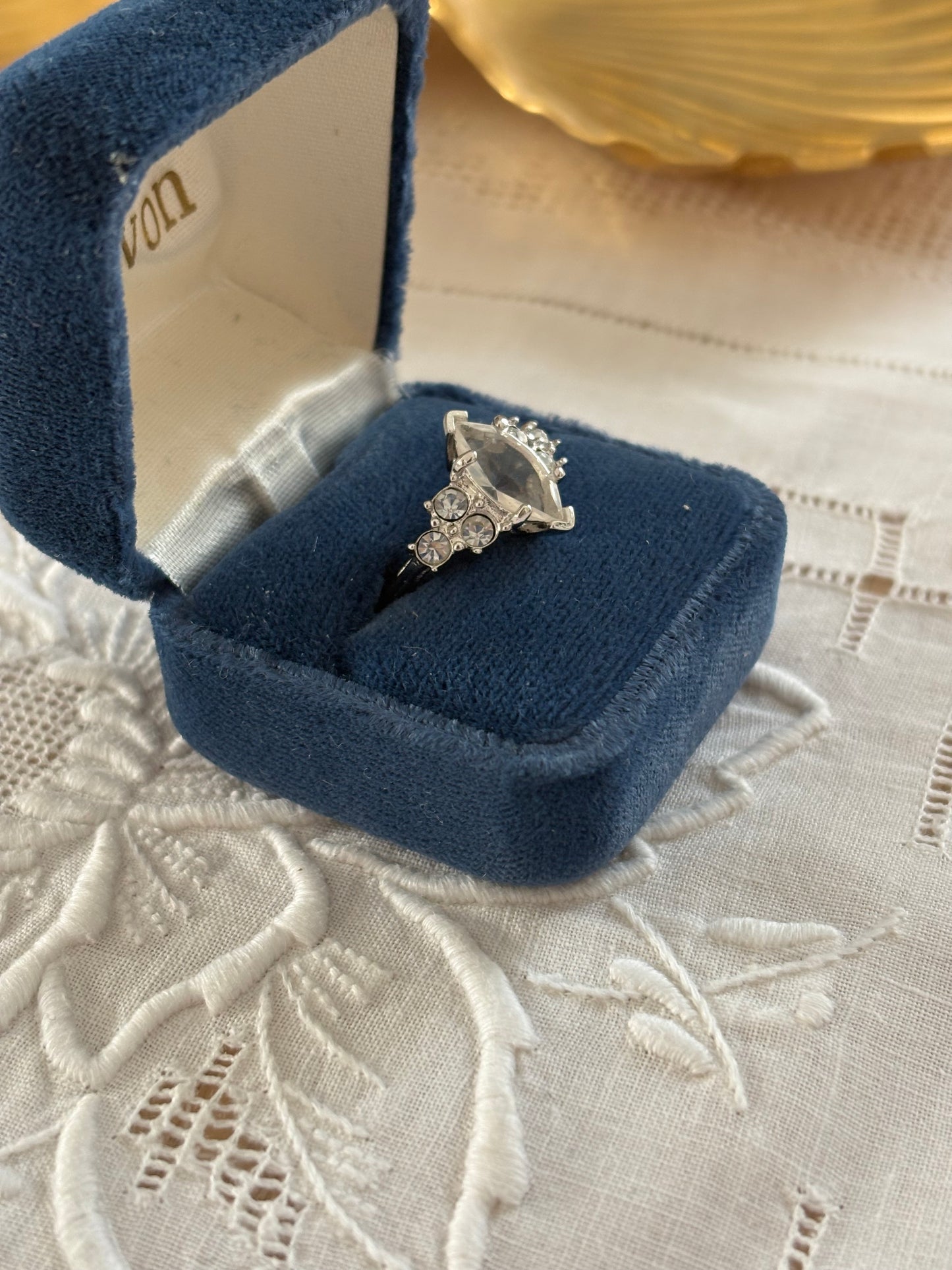 Avon "Brilliant Marquis" Ring, 1986