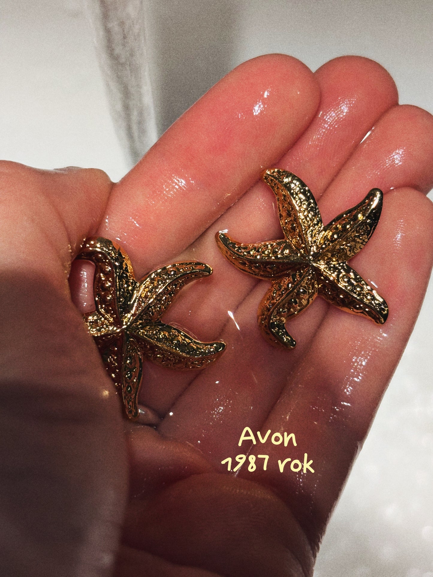 Kolczyki Avon ,1987 rok „Starfish”
