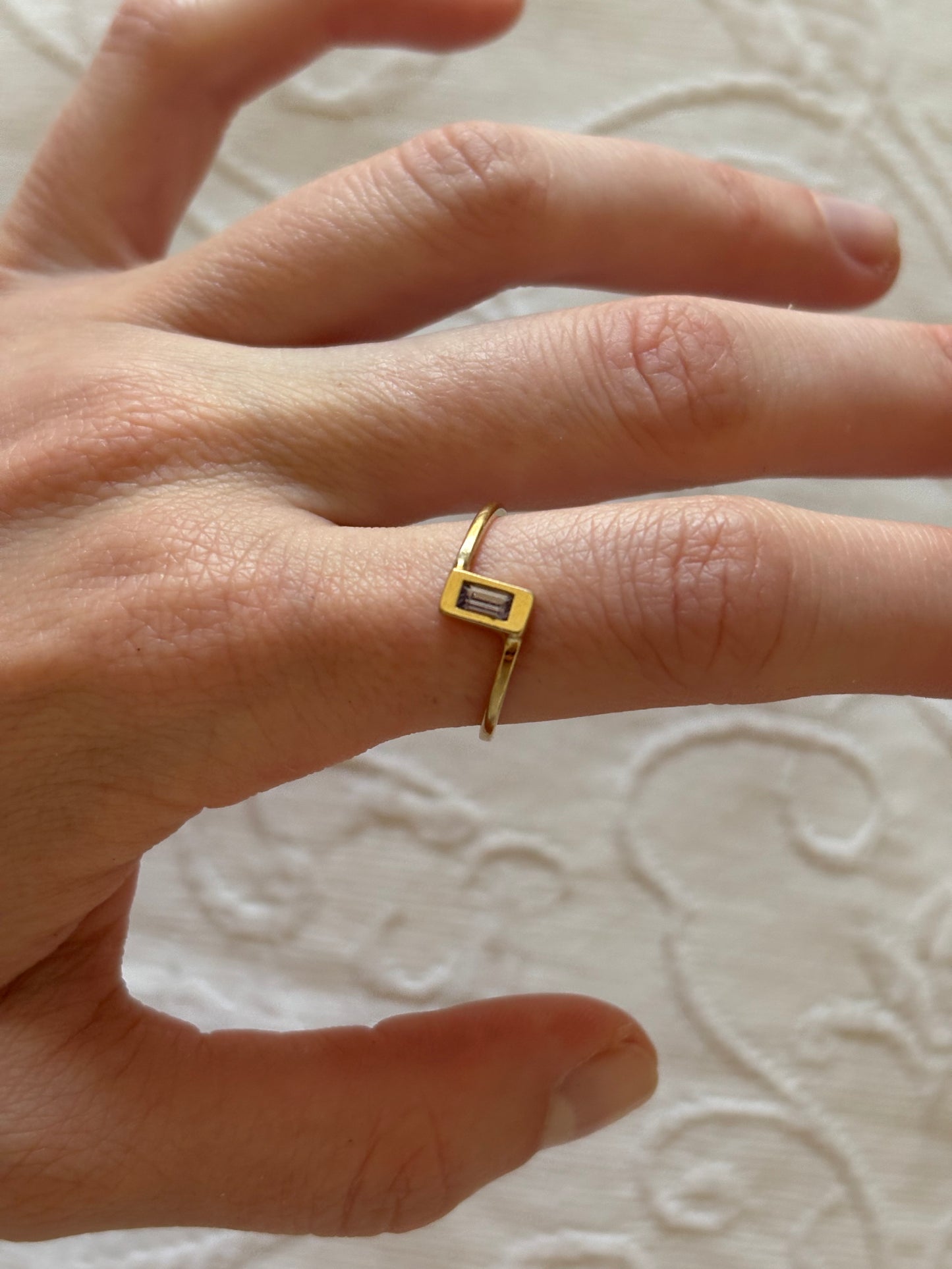 Avon ring with imitation stone
