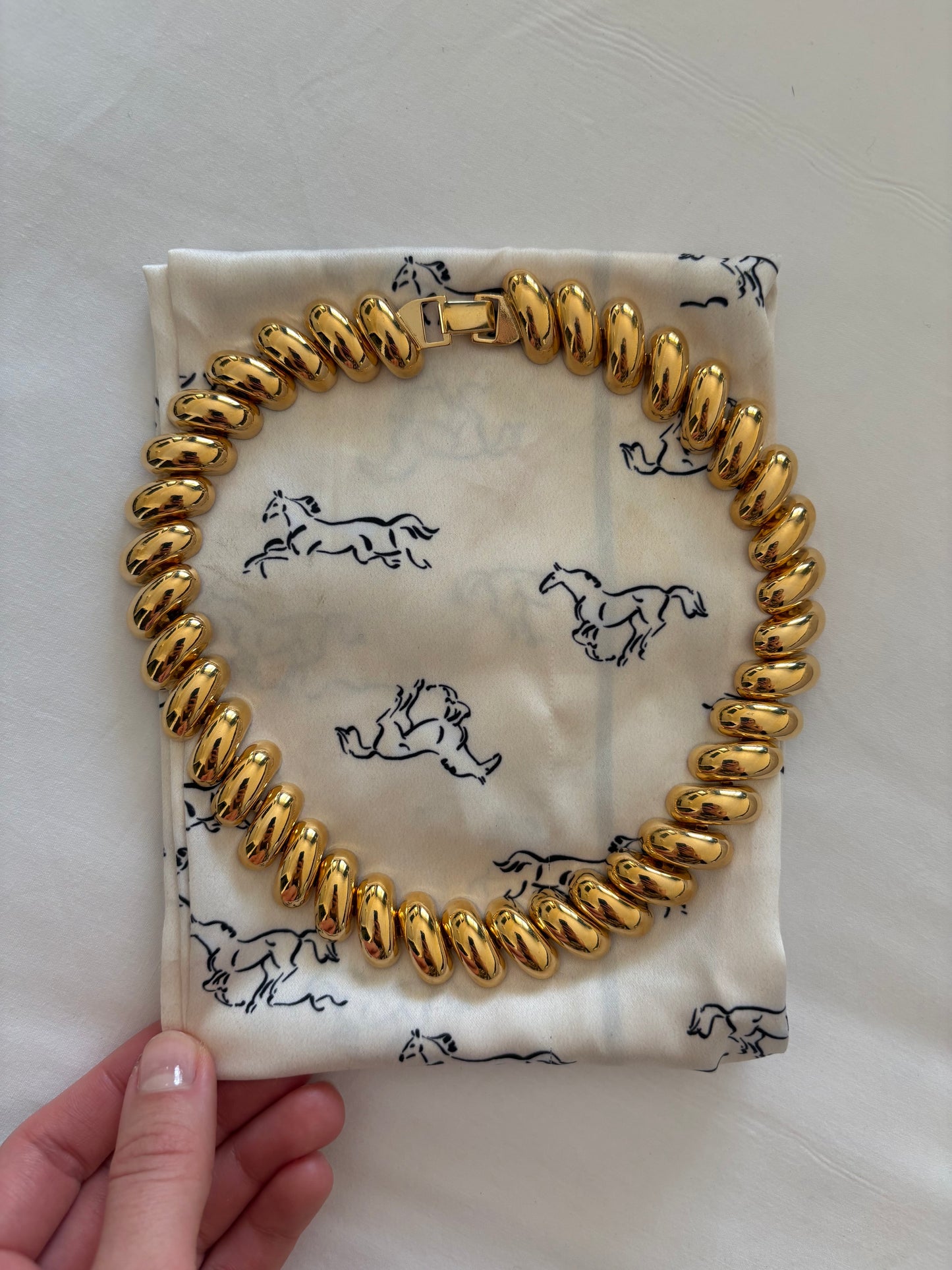 Pozłacany naszyjnik Napier