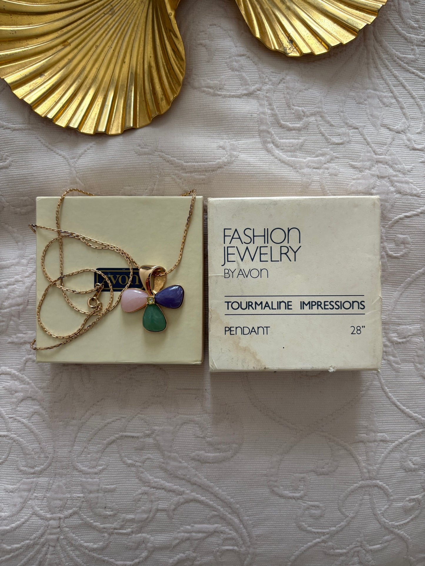 Naszyjnik Avon „TOURMALINE IMPRESSIONS”,1982 rok