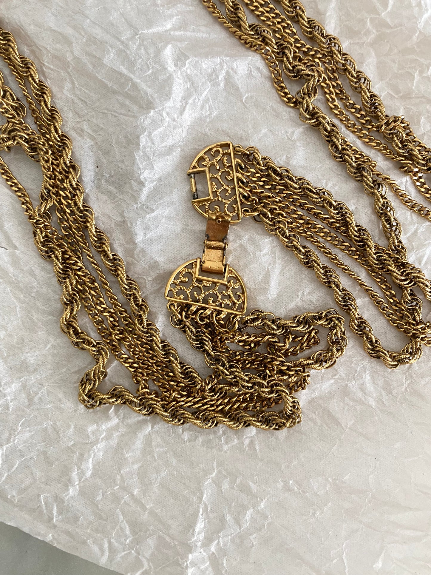 Multi-strand necklace by Monet, 1960s/70s