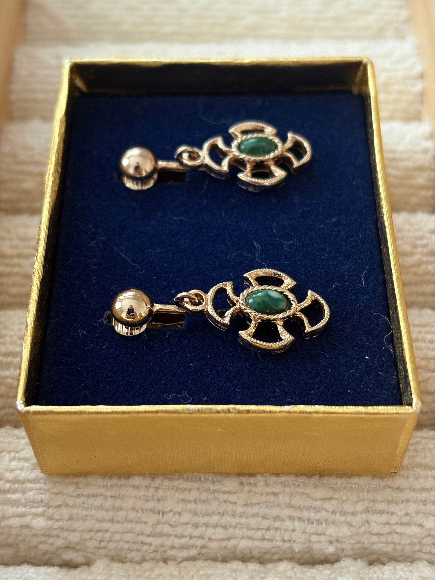Avon "Baroness" clip-on earrings, 1973