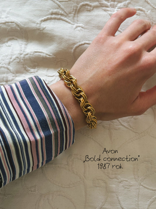 Avon "Bold Connection" bracelet, 1987