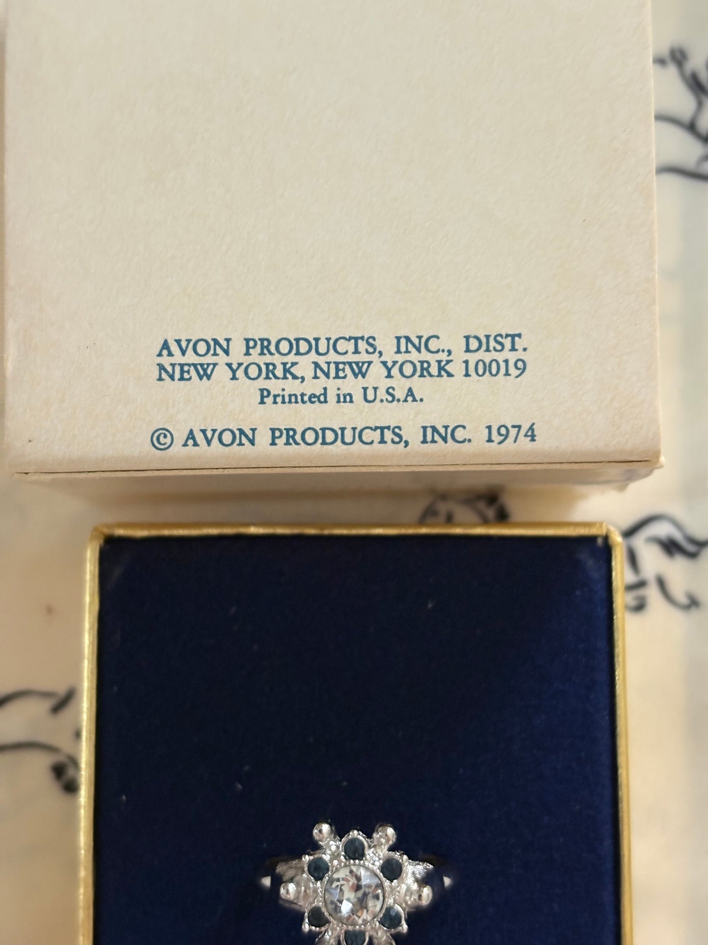 Avon "Starsong" ring, 1974