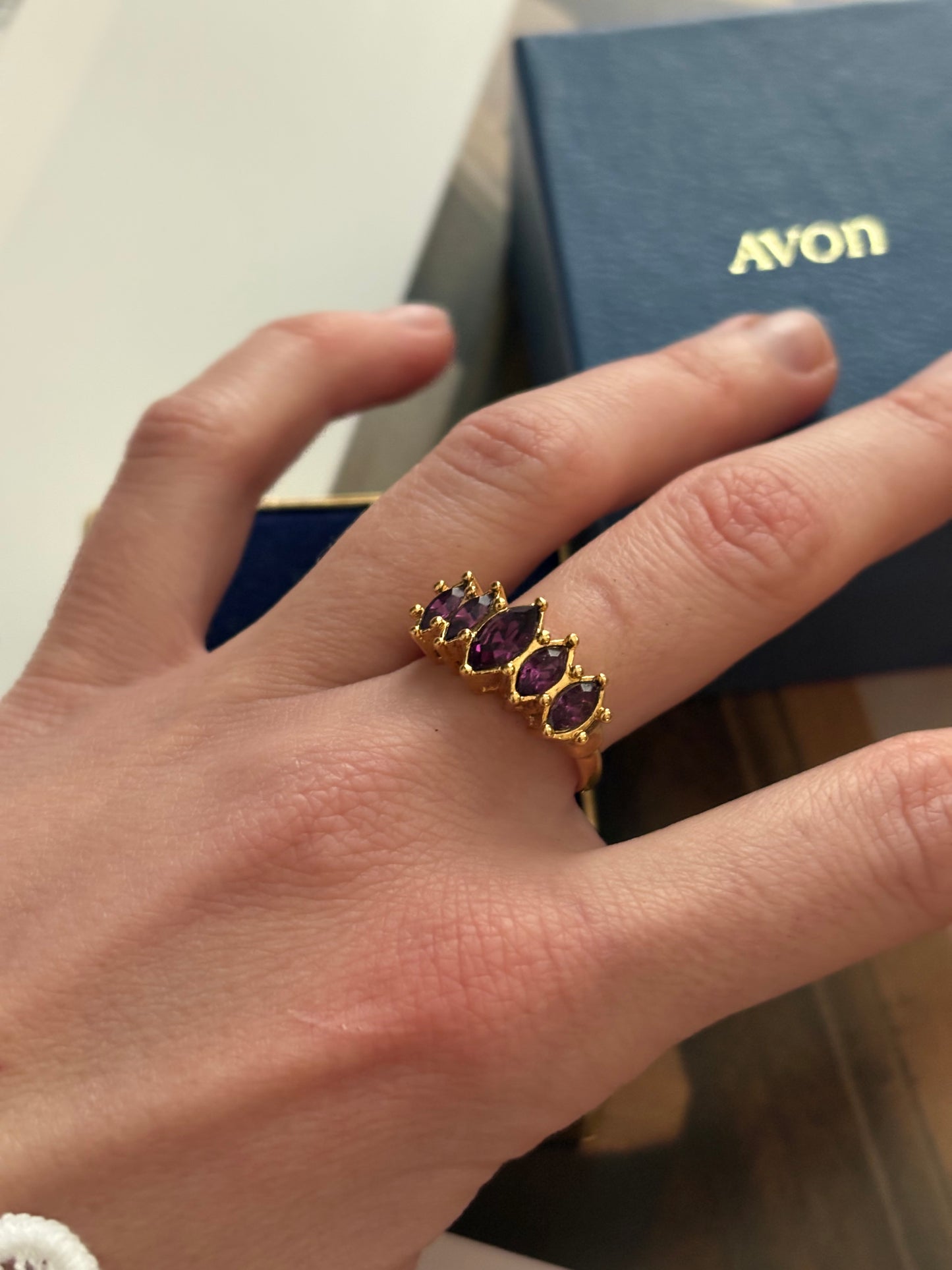 Pierścionek Avon “ Marquis Sparkle”,1994 rok