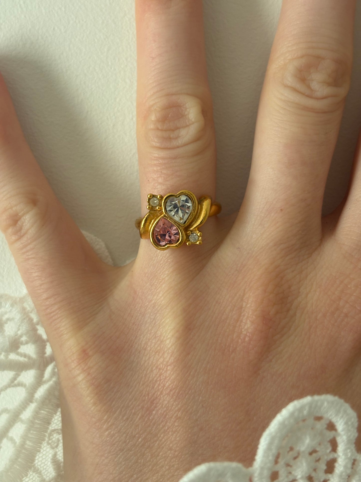 Avon "Two Hearts" ring, 1994