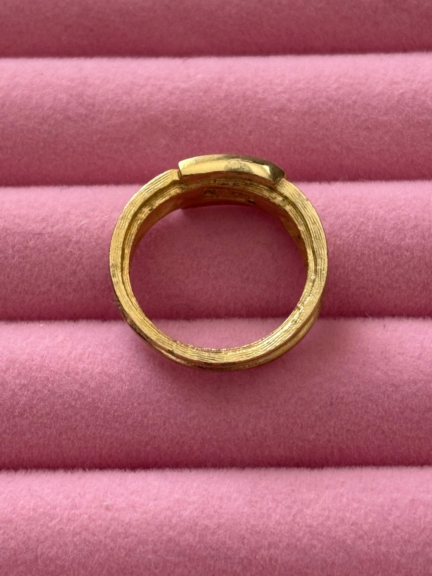 Avon Gold-Plated "Buckle Ring," 1973