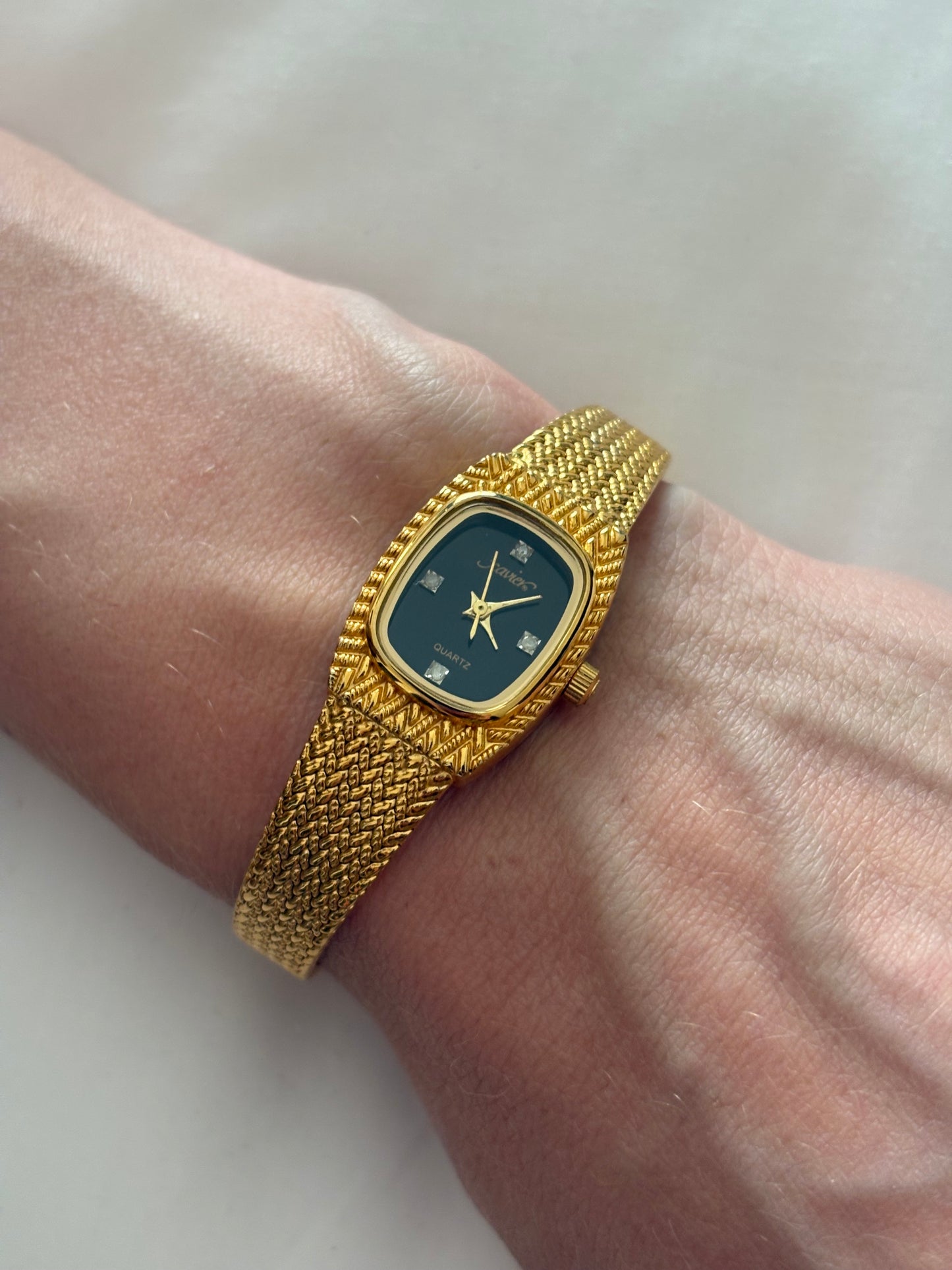 Zegarek pozłacany vintage marki Xavier