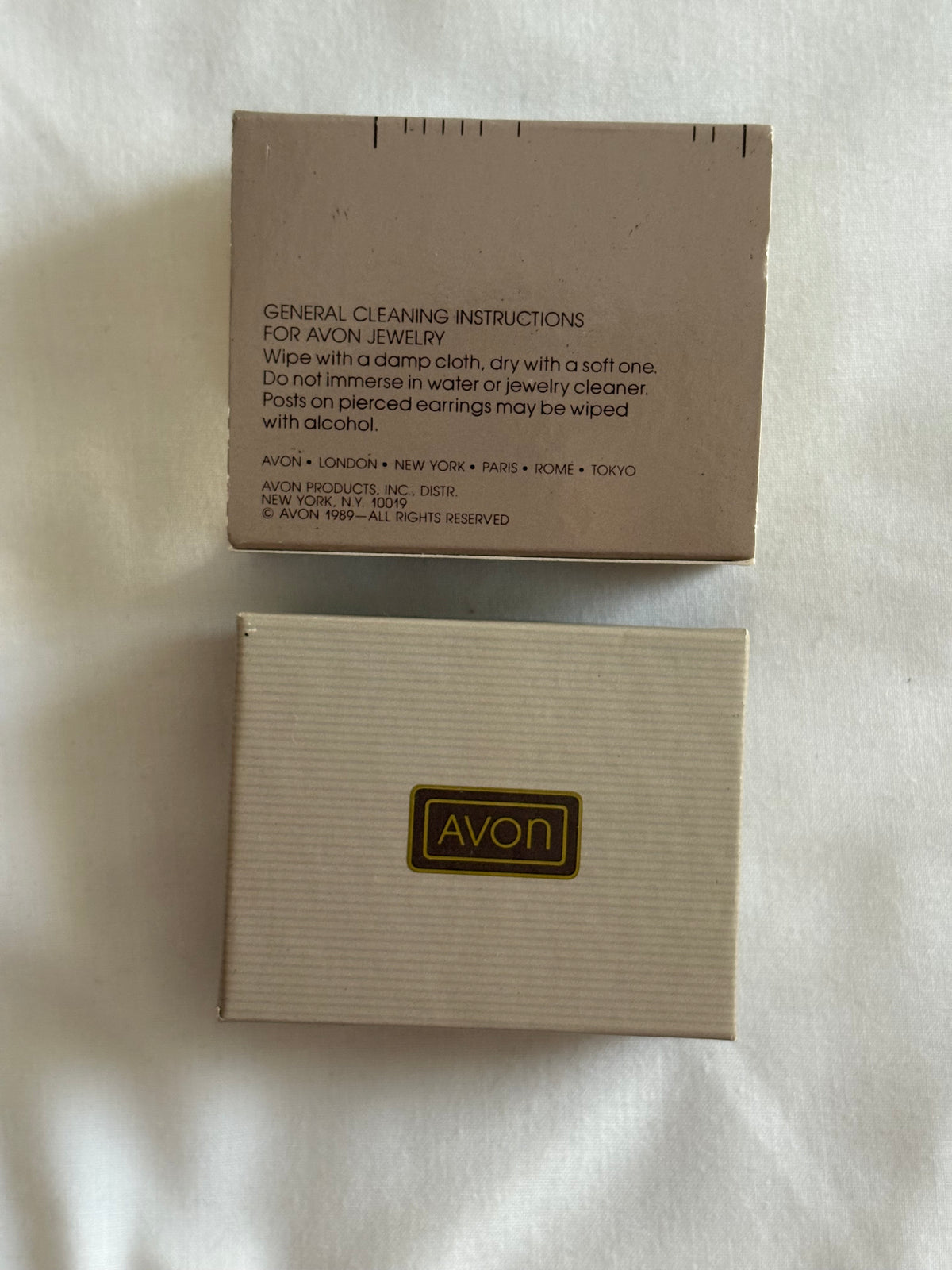 Kolczyki Avon,1989 rok