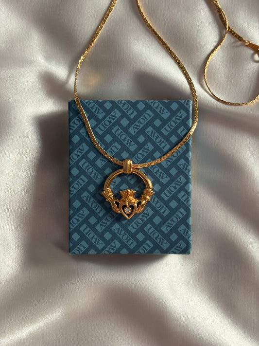 Naszyjnik Avon „Claddagh”,1991 rok