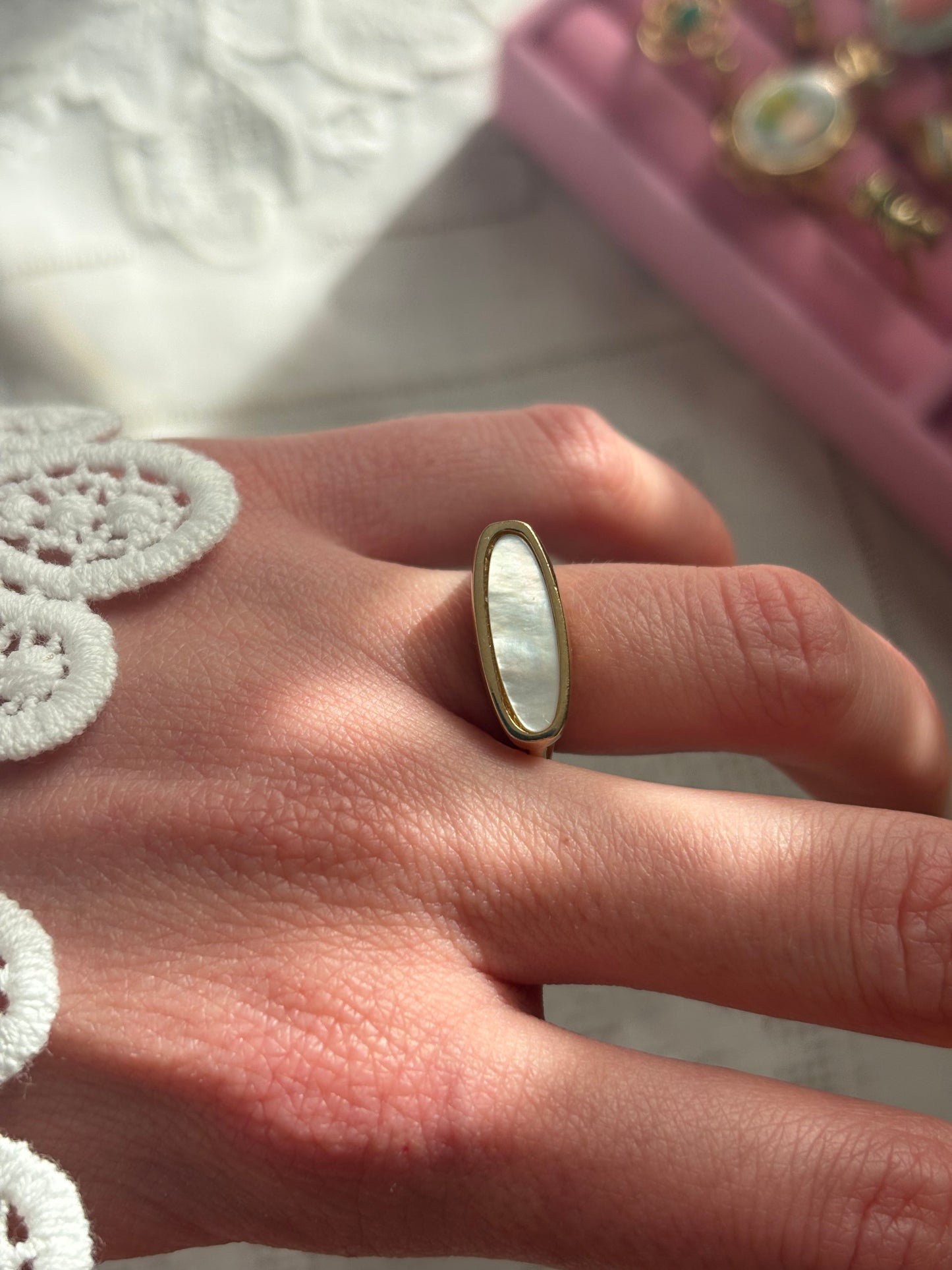 Avon "Mother-of-Pearl" ring, 1978