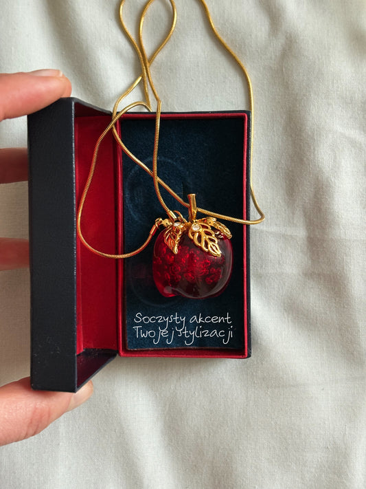 Naszyjnik Avon „Elegant apple”,1994 rok