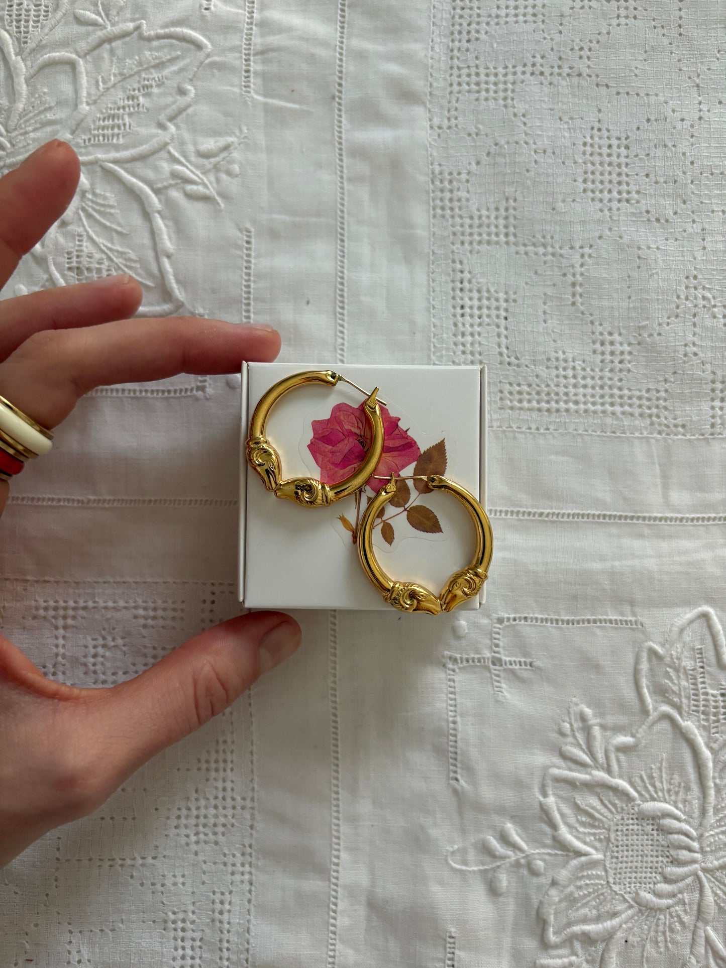 Kolczyki Monet „Kissing Rams”