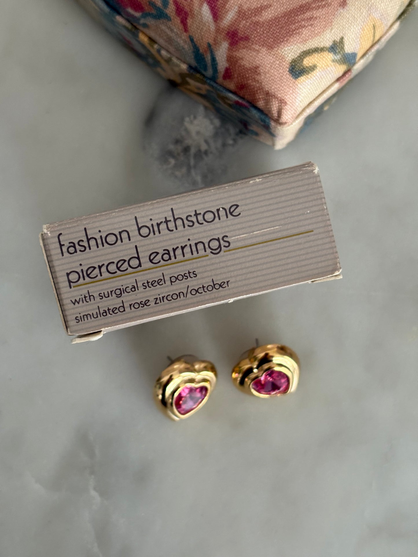 Kolczyki Avon “ Fashion birthstone”,1987 rok