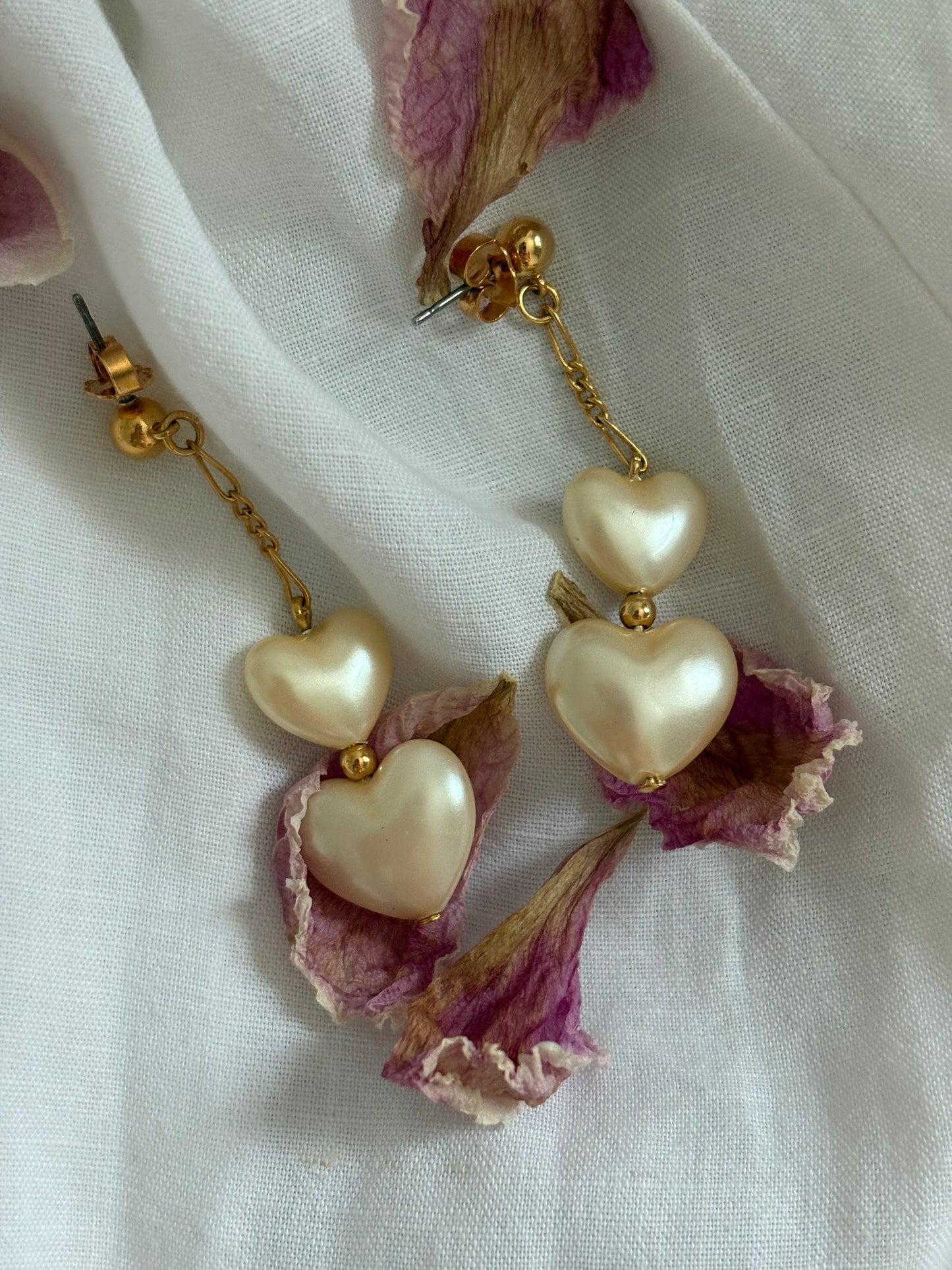 Kolczyki Avon “Delicate hearts”, 1987 rok