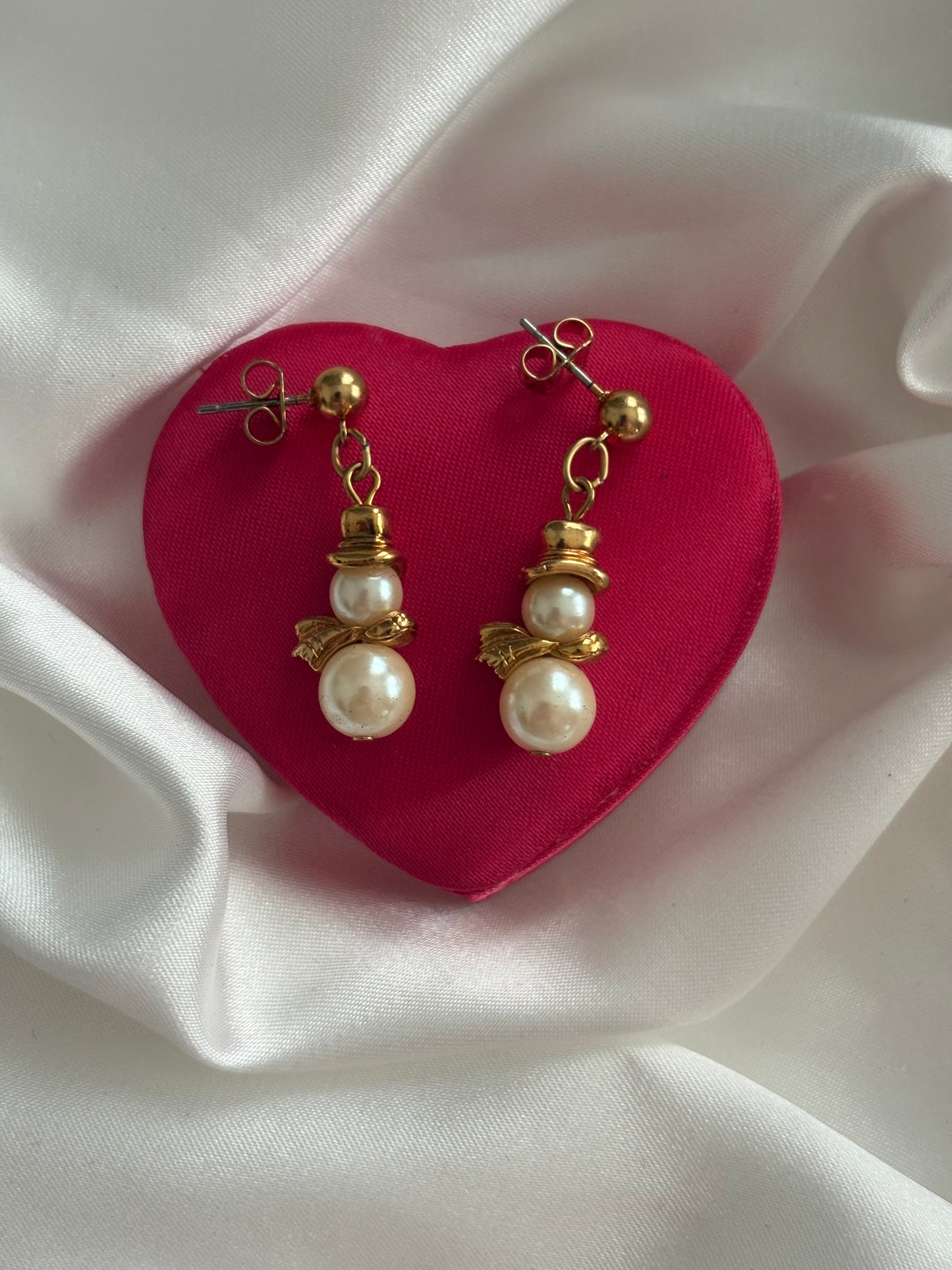 Kolczyki Avon “Pearly Snowman”,1994 rok