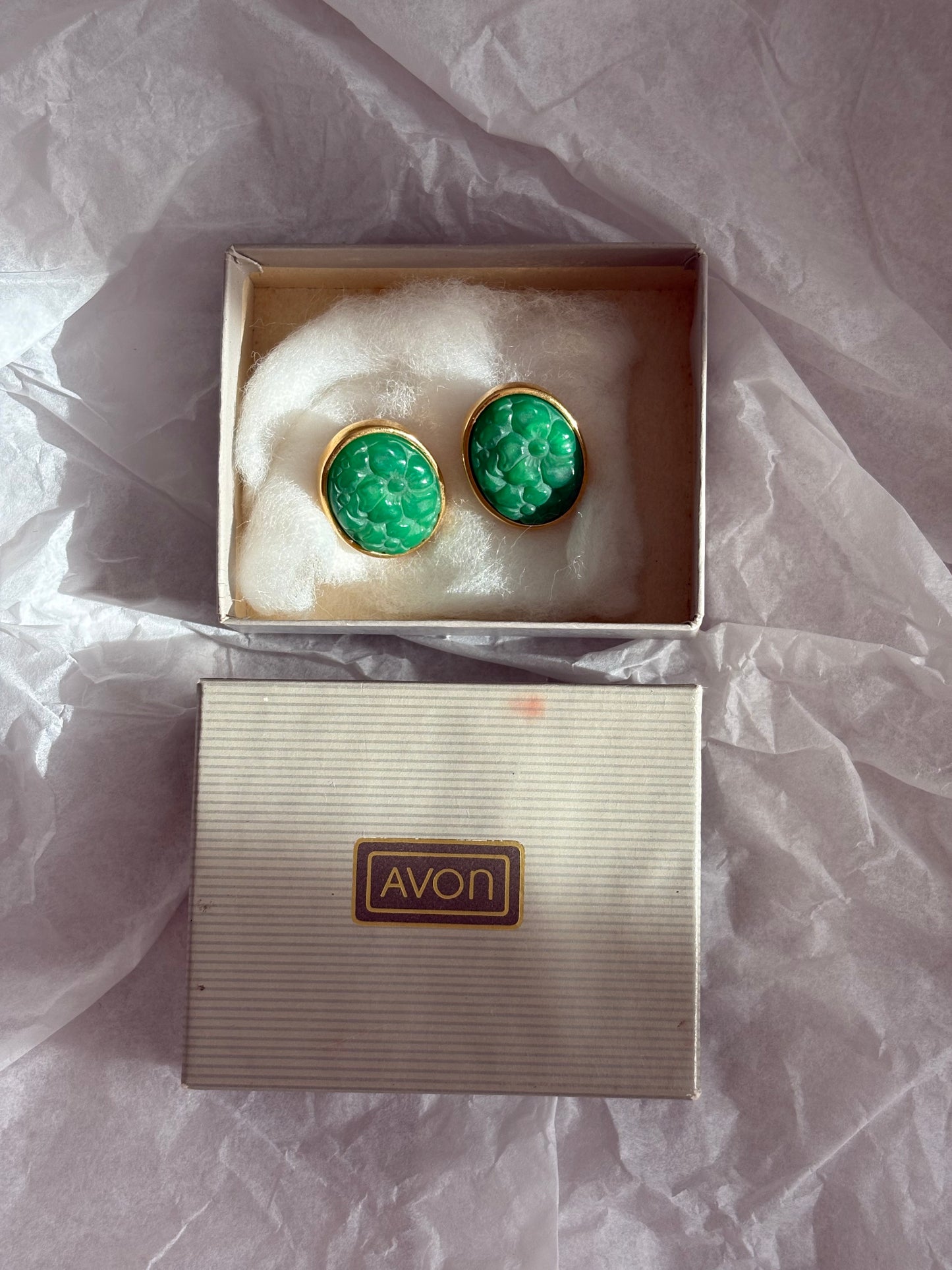 Kolczyki Avon “ Molded flower”1989 rok
