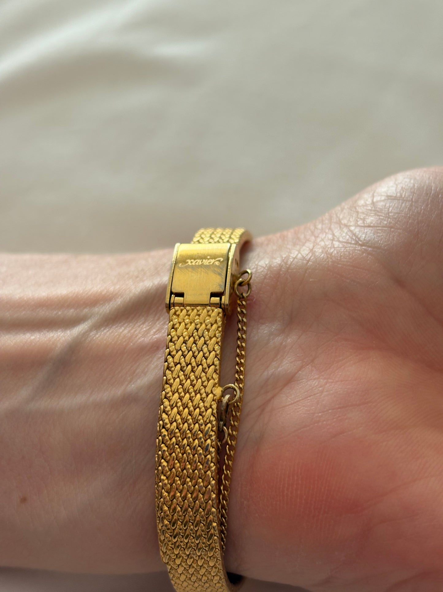 Zegarek pozłacany vintage marki Xavier