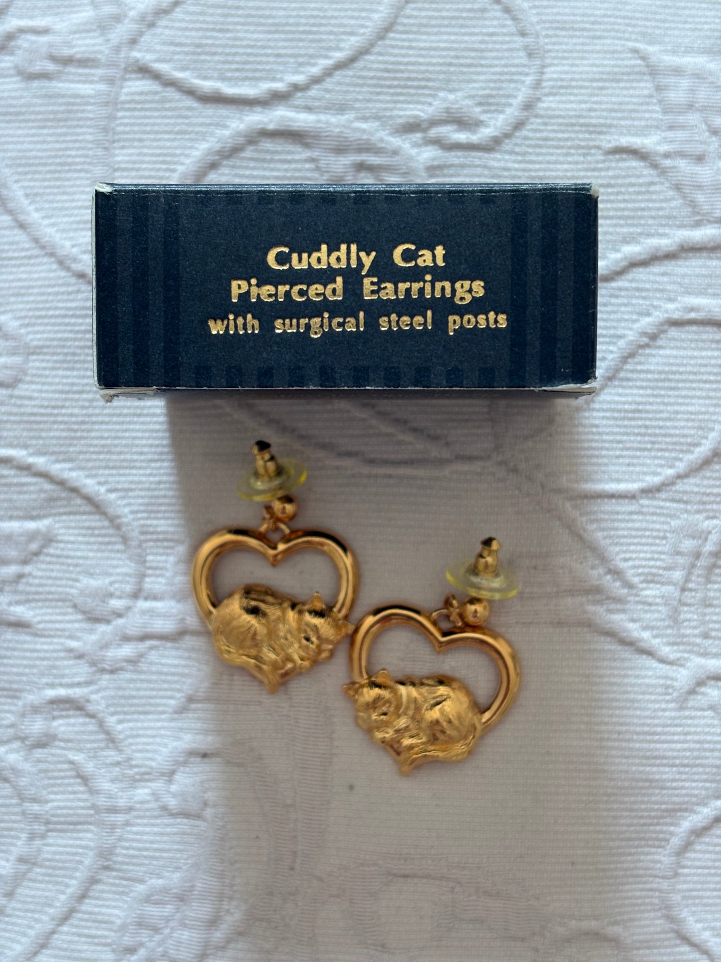 Kolczyki Avon „Cuddly Cat”,1994 rok