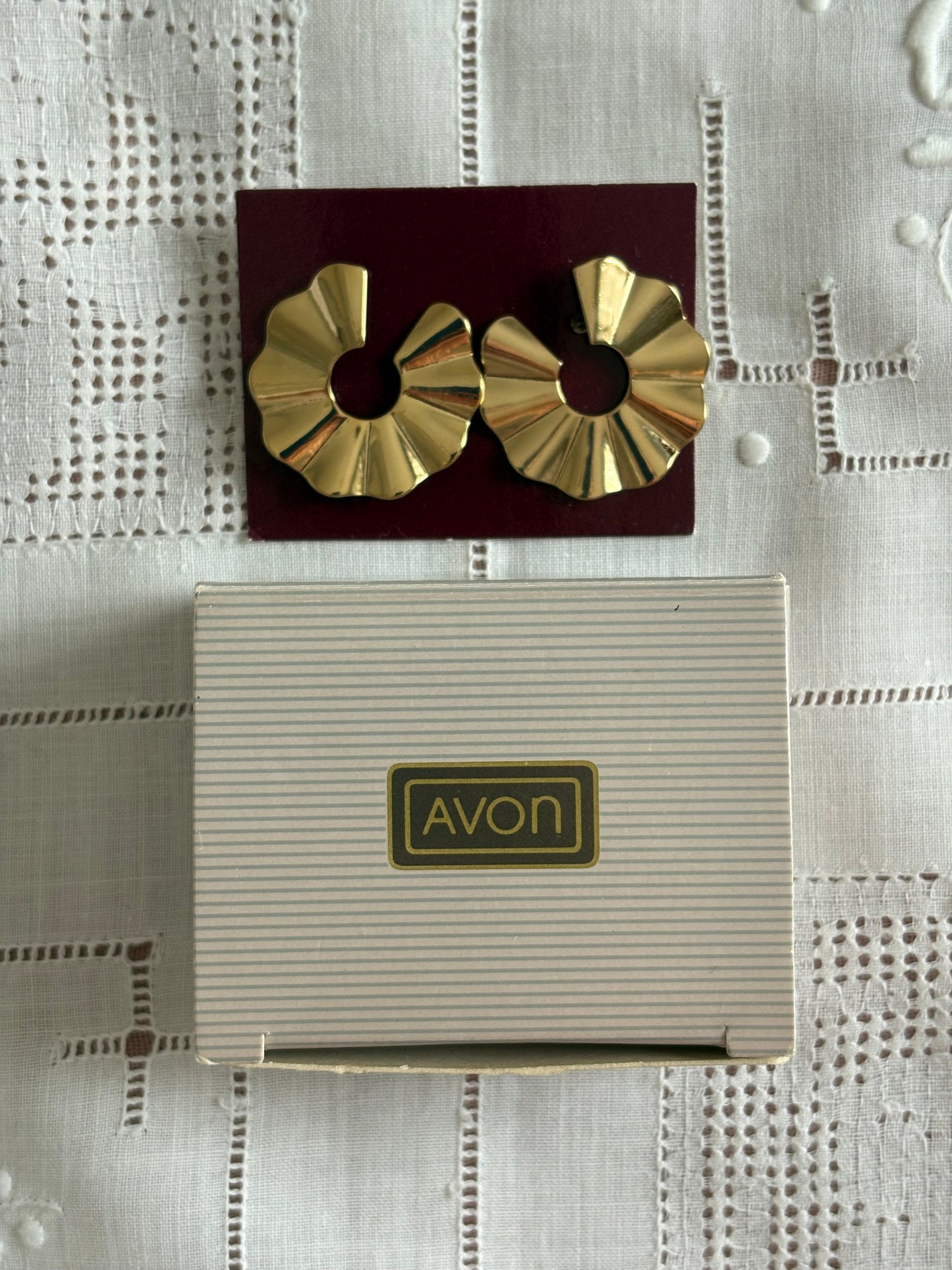 Kolczyki Avon,1990 rok “ Golden crescent “