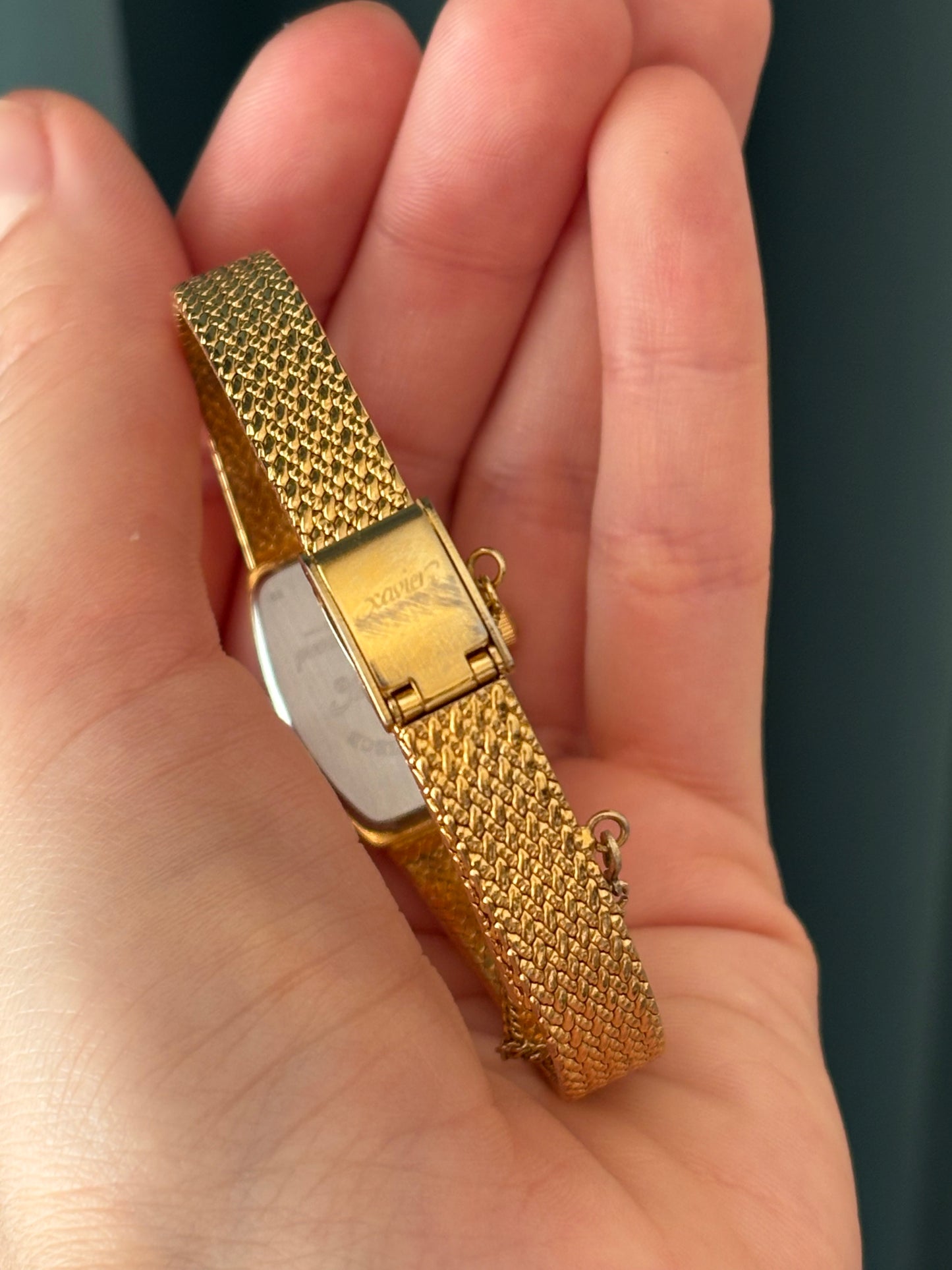 Zegarek pozłacany vintage marki Xavier