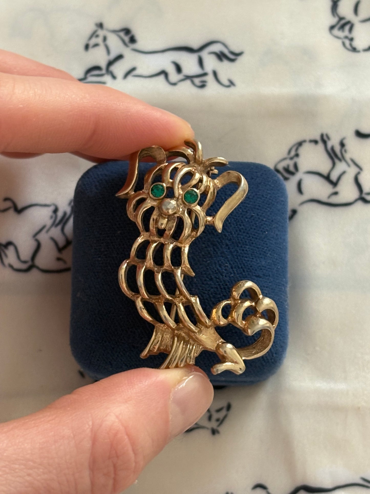 Avon "Pekinese" Brooch, 1972