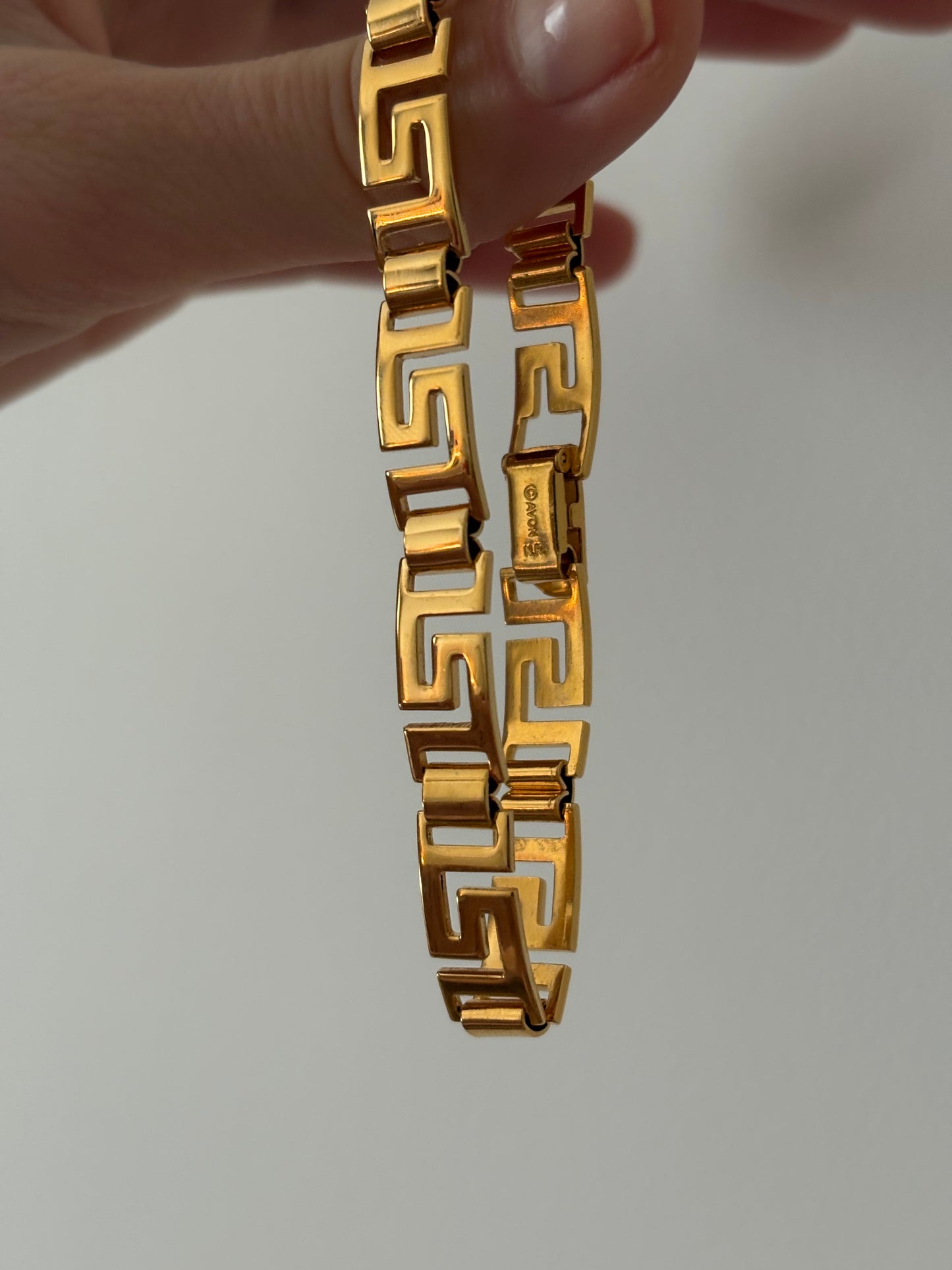 Avon bracelet with a Greek motif